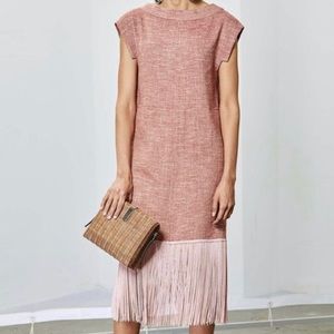NWT RACHEL COMEY 'CIRCUIT' TWEED FRINGE DRESS